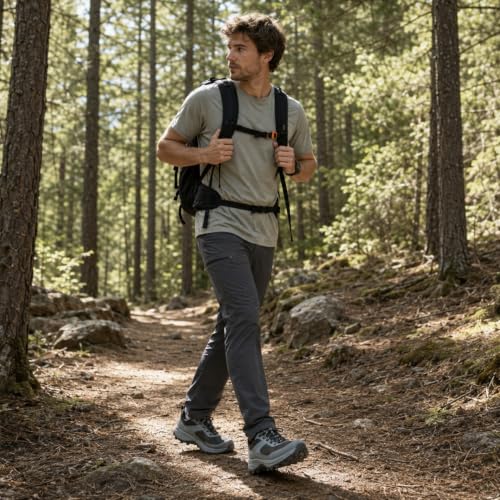 Image of Men's Breathable Outdoor Hiking Shoes, Comfortable Trekking Trail Sneakers for Walking & Adventures for Walking & Adventures