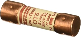 Mersen OT Class K-5 General Purpose Fuse, 250VAC/DC, 50kA AC/20kA DC, 5 Ampere, 9/16
