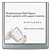 Durable 497837 Click Sign Holder for Interior Walls, 6 3/4 x 5/8 x 6 7/8, Gray