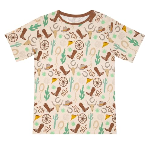 Little Sleepies Men's Pajama Shirt, Viscose Derived from Bamboo Mens Sleepwear, Soft Pajama Top, Short Sleeve Lounge T-Shirt