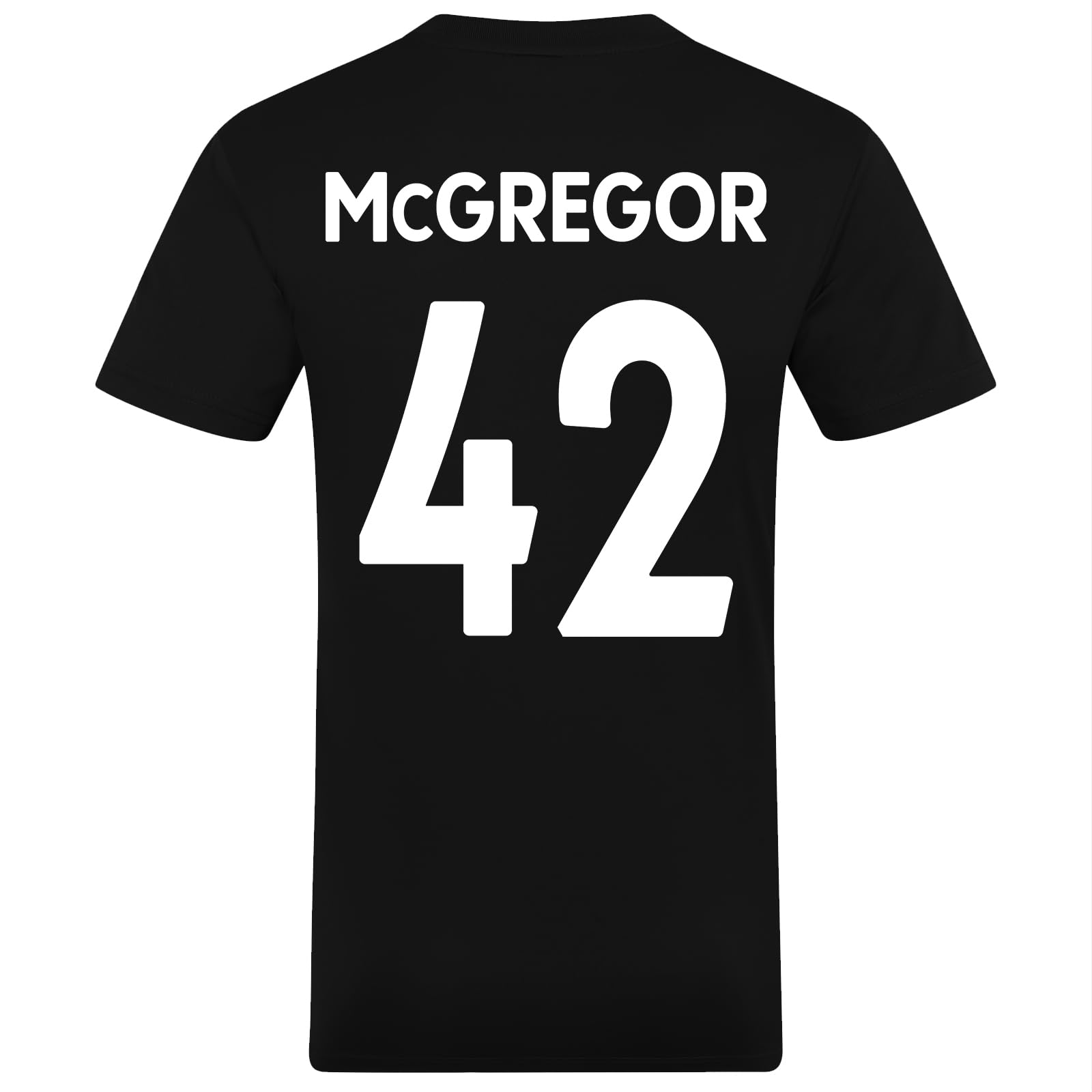 Celtic FC Mens McGregor 42 Poly T-Shirt Black Green Stripe Medium