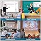 INMOZATA Leinwand Beamer Rollo 178cm, Bild 165 x 124 cm(84 Zoll), Format 4:3, Deckenmontage & Wandmontage Projektor Leinwand für Heimkino Büro Treffen Schule Präsentationen-Schwarz Gehäuse