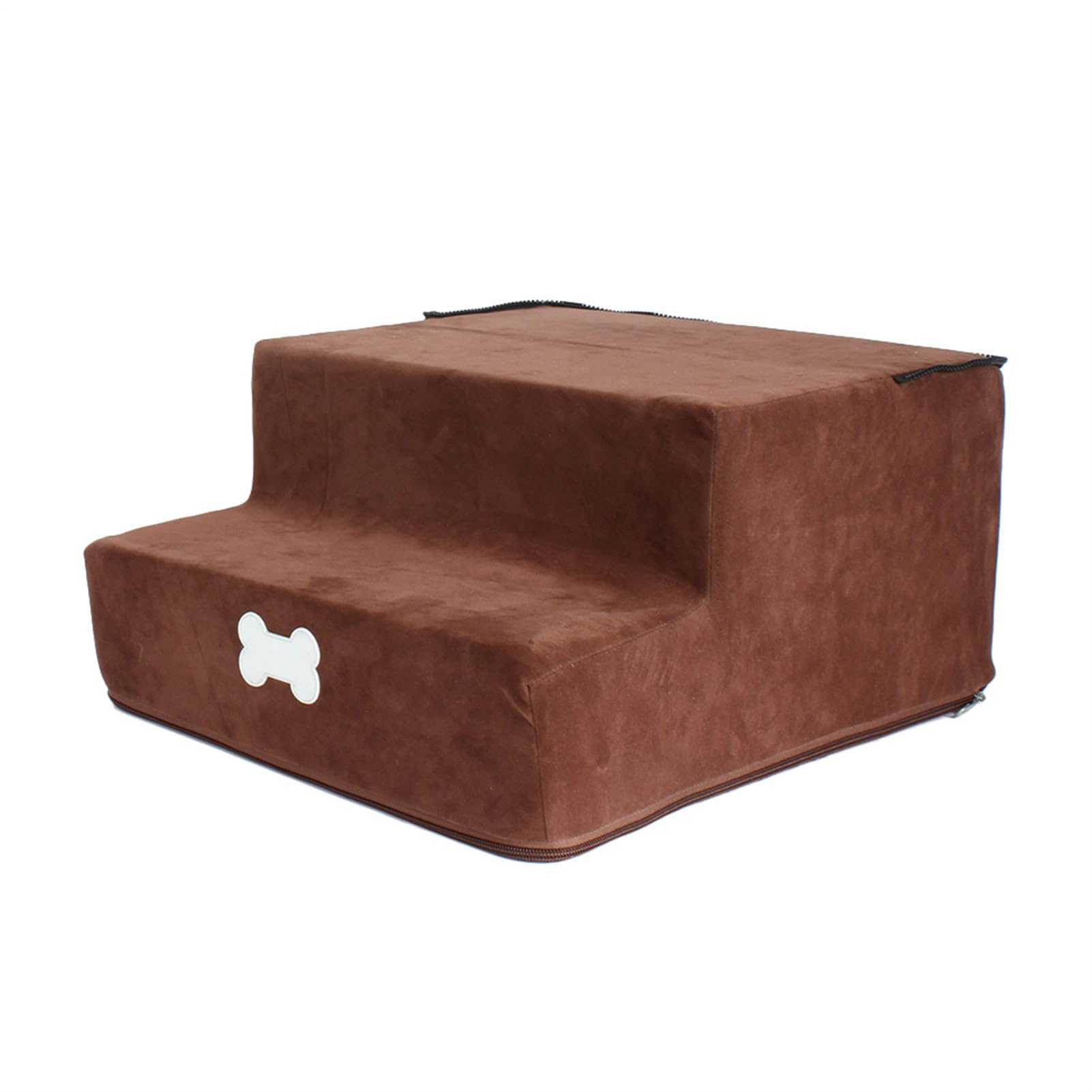 Escaliers Ergonomiques pour Chiens et Chats - 3 Niveaux Ajustables avec Housse Amovible, Idéaux pour Canapé, Lit, Bureau et Maison