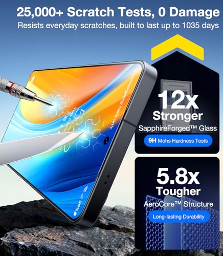Image of UltraGlass TOP 9H+ Armor for Samsung Galaxy S26+ Plus Screen Protector [NO.1 Military Grade Protection] S26+ Plus Screen Protector Tempered Glass 26 Plus Case Friendly, One Pull Install, 2 Pack