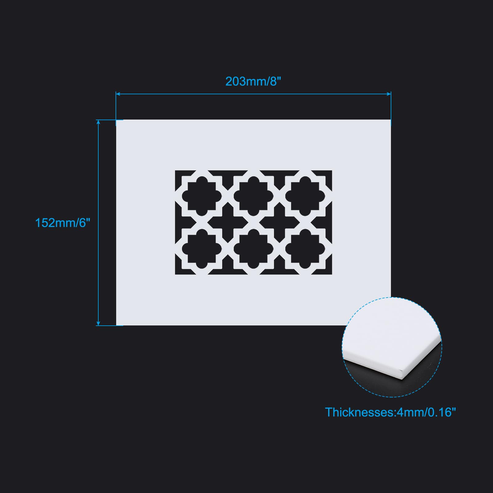 PATIKIL Air Vent Cover Grille for 5.5"x3.5" Duct Opening - Image 2
