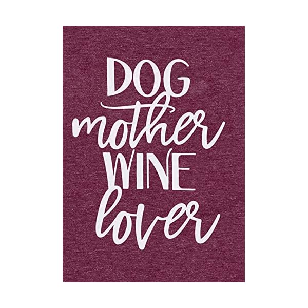 Dog-Mother-Wine-Lover-Shirt-Dog-Mom-Drinking-T-Shirt-for-Women-Funny-Letter-Print-Short-Sleeve-Tees-Tops Dog Mother Lover Shirt Dog Mom T Shirt Shirts Women Funny Letter Print Short Sleeve Tees Tops Burgundy
