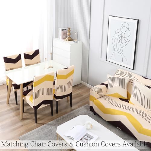 Image of HOKIPO Stretchable Elastic Cover for Sofa 3 Seater (AR-4095-D17)