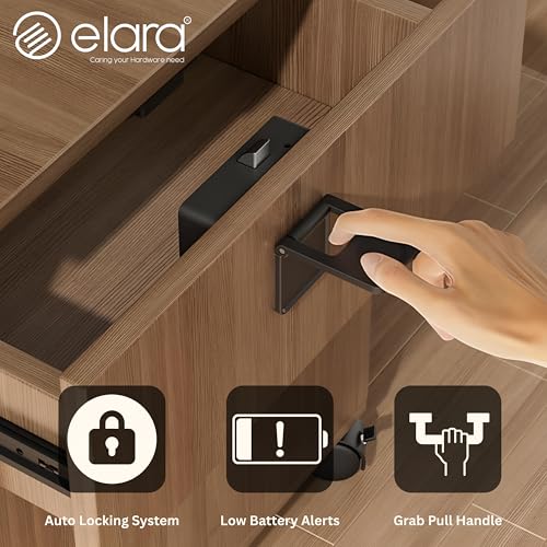 Image of Elara Smart Drawer Lock Black (DX-2)
