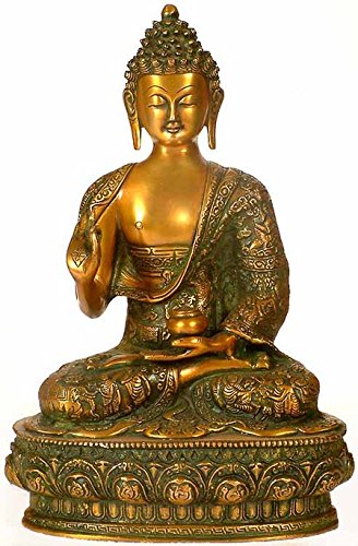 Amazon.co.jp: エキゾチック インディア 仏陀 - 真鍮彫刻 ZDN36
