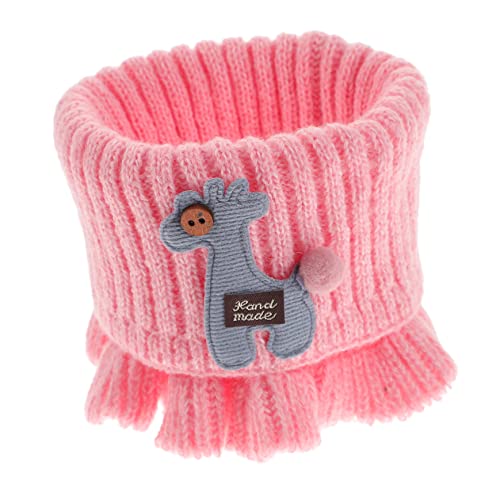 Homoyoyo Boys and Girls Knitted Scarf Warm Neck Wrap for Boys Girls Soft Cartoon Design for Outdoor Activities Warmer for Toddlers for Cold Weather