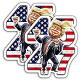 2PCS Bumper Sticker 2025, 5 x 6 Stickers, 2025 Bumper Sticker, Funny Decal Vinyl for Car, Truck, Window, Laptop, Great Gift for Any Patriot, Polyvinyl Chloride for Car