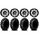 Bundle-9-Items-ITP-SS316-14-Wheels-Black-Ops-295-Swamp-Lite-Tires-4x110-Bolt-Pattern-12mmx125-Lug-Kit