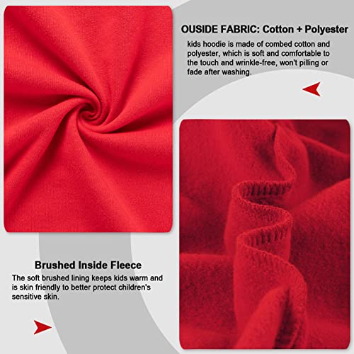 Kids Soft Brushed Fleece Pullover Hoodie Casual Athletic Pockets Hooded Sweatshirt for Boys or Girls 3-12 Years3