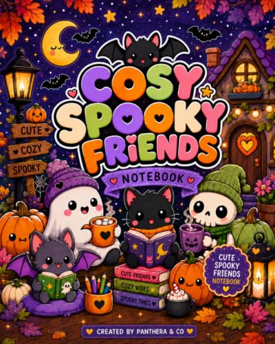 Cosy Spooky Friends Notebook #3: A cute and cozy spooky-themed notebook for everyday writing