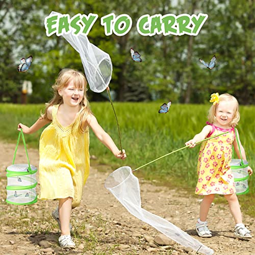 4 Pack Butterfly Habitat Cage Mesh Butterfly Cage Mini Butterfly Net Habitat Clear Butterfly Container, Terrarium Pop Up (5.51 x 7.09 Inch) - Image 6