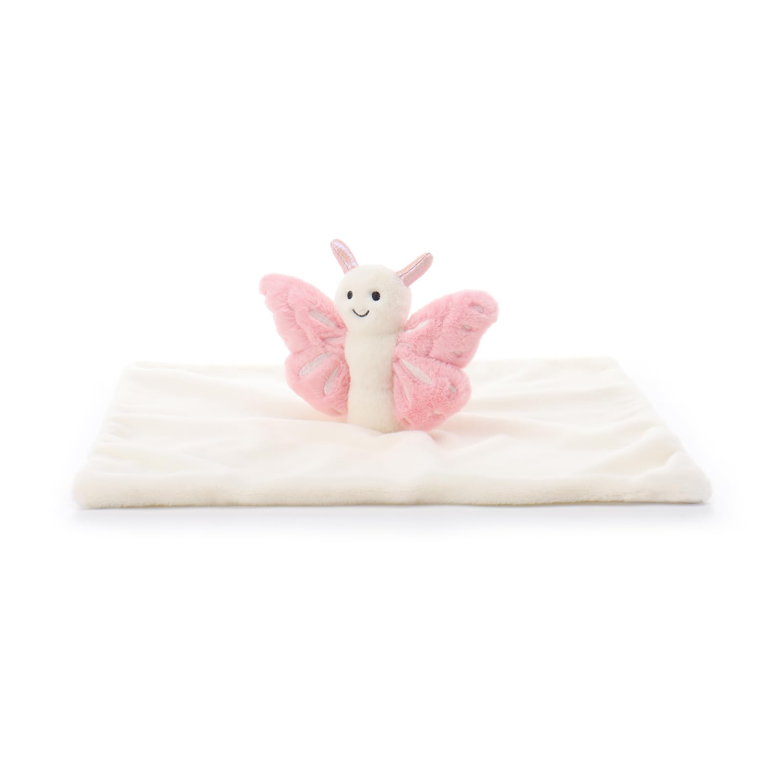 Apricot Lamb Pink Butterfly Cute Comforter Soft Loveys for Baby Boy and Girl Security Blanket for Babies Infant and Toddlers, Pink - Image 4