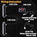 AT-HAIHAN 2 in 1 Waterproof Surface Mount and Grille Flashing Warning COB LED Purple Emergency Strobe Lights for Funeral Escort Vehicles