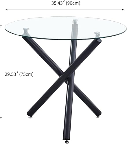 Miniatura 8 de Mesa auxiliar cuadrada de cristal transparente, mesa auxiliar transparente para sala de estar, mesa auxiliar para sofá lateral, moderna mesita de