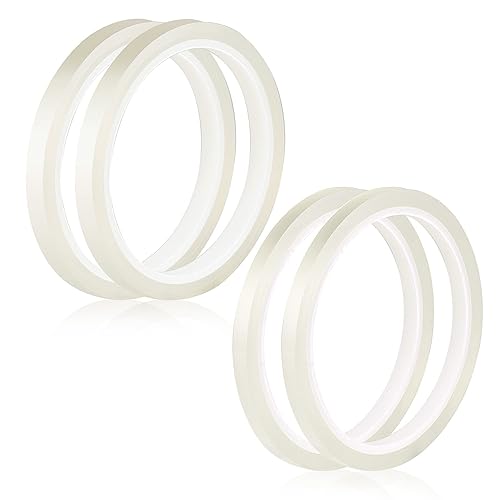 Cinta floral transparente 2 rollos de 14 de pulgada, cinta transparente impermeable para floristería, suministros de arreglos florales, cinta de