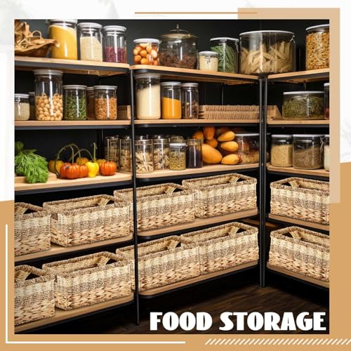 Suzile JIN-SUZILE-659 4 Pcs Wicker Storage Basket Water Hyacinth Seagrass Woven Baskets thumb #2