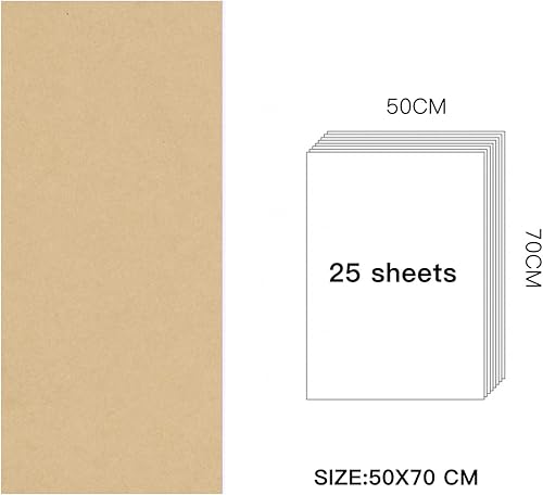 Miniatura 2 de RUSPEPA Papel de seda de envoltura de regalo, papel de seda caqui para envoltura de regalo, manualidades de arte, bricolaje, bolsas de paquete,