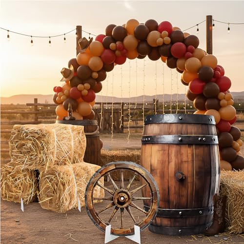 Image of 3 Pcs Cowboy Stand Party Decorations Set with Sturdy Bases Big Yard Sign for Themed Party Baby Shower, Photo Booth Props Indoor Outdoor