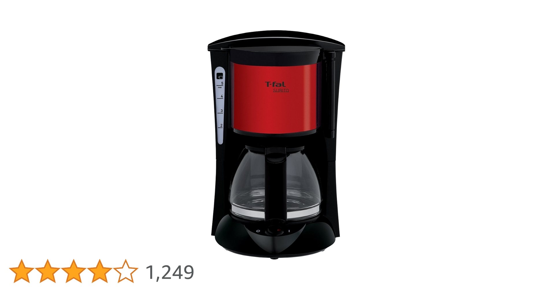 Amazon | T-fal 【シンプルで使いやすい】 コーヒーメーカー スビト