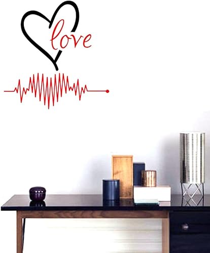 Miniatura 6 de BIBITIME Adhesivo de vinilo de pared de 16.93 x 16.93 pulgadas, diseño de corazón verde para habitación de niños, bebés, niños pequeños, decoración