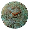 InTheTime 24-inch Turquoise Copper Wall Clock Round Large Silent Non-Ticking Unique Handmade – 7th Wedding Anniversary…