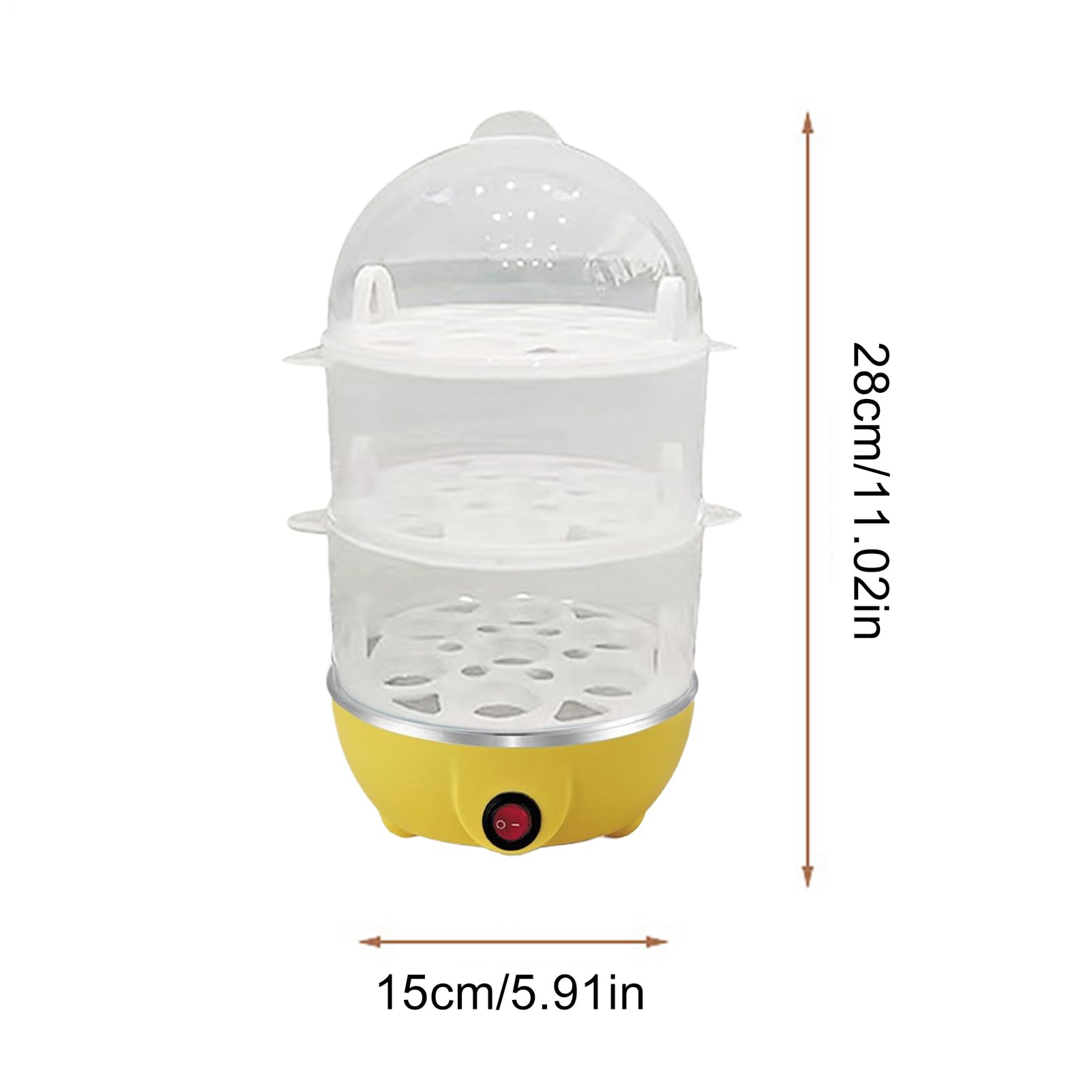 Máquina Para Cocer Huevos Duros, Cocedor De Huevos De 3 Niveles Para Cocción De, Máquina de Cocinar al Vapor Multiusos para Cocina