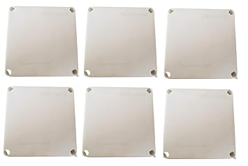 KAMCON? Waterproof PVC Square Junction Box for CCTV Cameras IP65/IP67 Size 100 X 100 X 70 (6, 100 X 100 X 70)