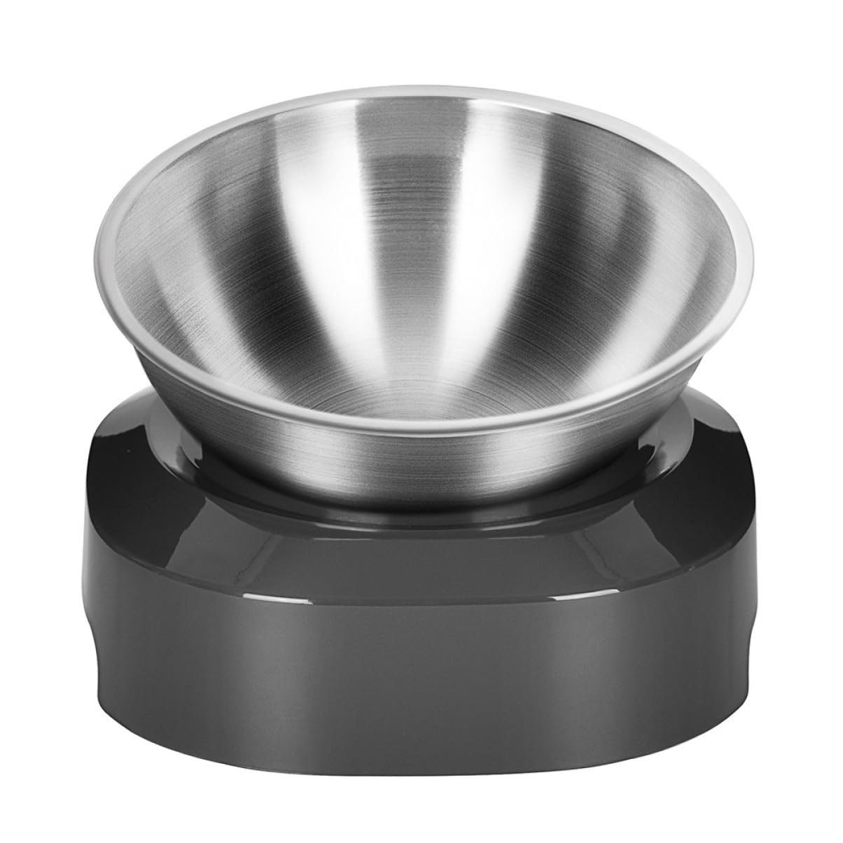 Garneck 1pc Cat Bowl Tilted Design for Comfortable Feeding High Base Structure Easy to Clean Durable Pet Feeder for Everyday Use for Cats and Pets