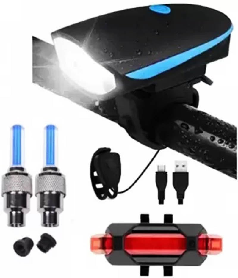 NSV NSV Bicycle Combo of Front Cycle Light Back Tail Light and Tyre Valve Light LED Front Rear Light Combo (Multicolor) (B0CTWZWCQD) Amazon Price History, Amazon Price Tracker