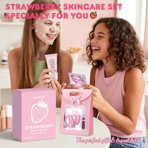 15 PACK Skincare Gift Set for Girls & Teens,Travel Kit & Stocking Stuffers With Under Eye Patches,Facial Masks,Hand Cream,Lip Mask,Body Lotions,Christmas Gifts For Teens, Women & Mothers Day - Image 6