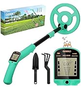 Detector de metales OMMO niños, ajustable Stem18.3 ''-37.8 '' Detector de metales con pantalla LCD, Lightweig...