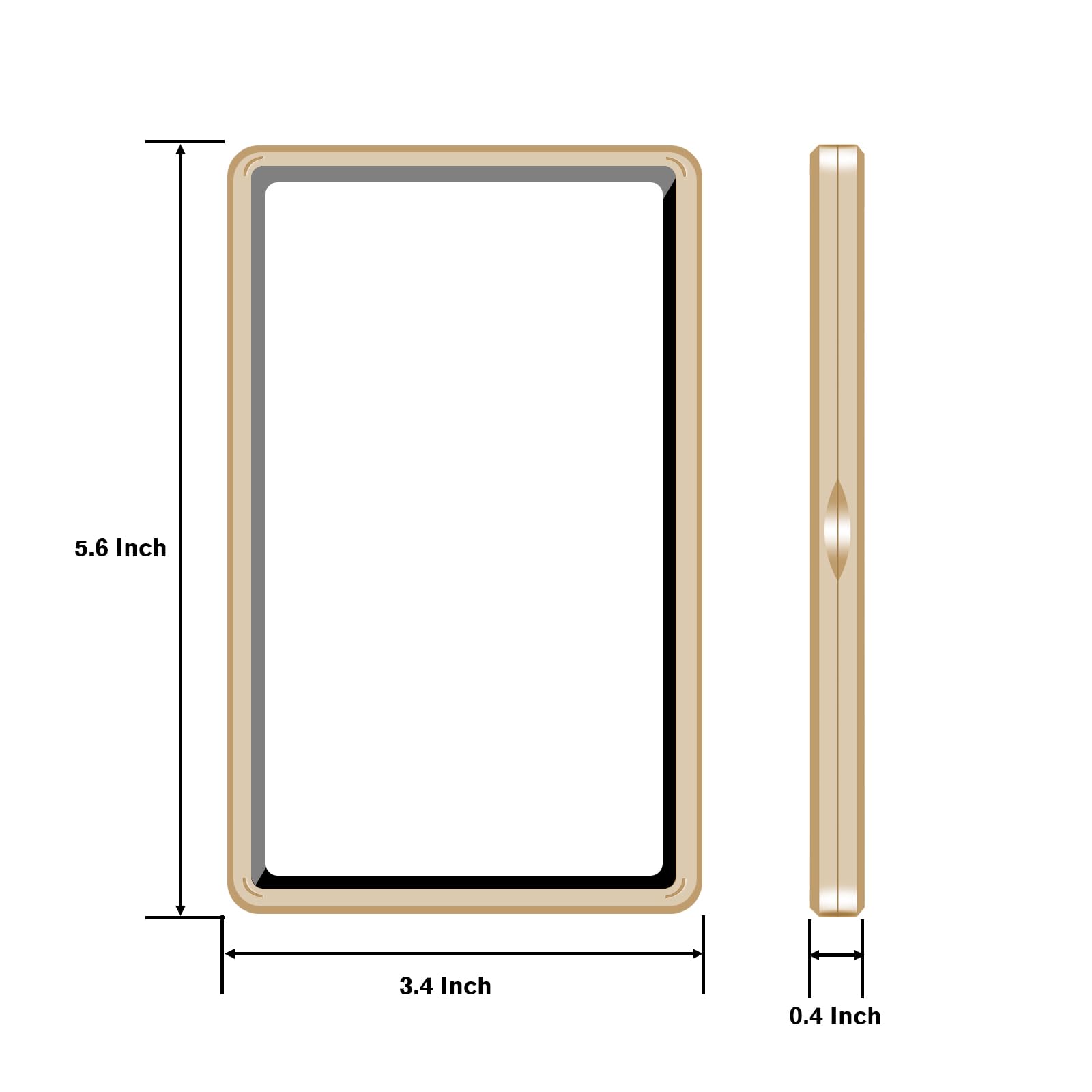 Magnetic Graded Card Slab Protector - Premium Aluminum Graded Card Showcase, Slab Protector with UV-Resistant Tempered Glass, Personalized Slab Bumper for Collectors, Gold