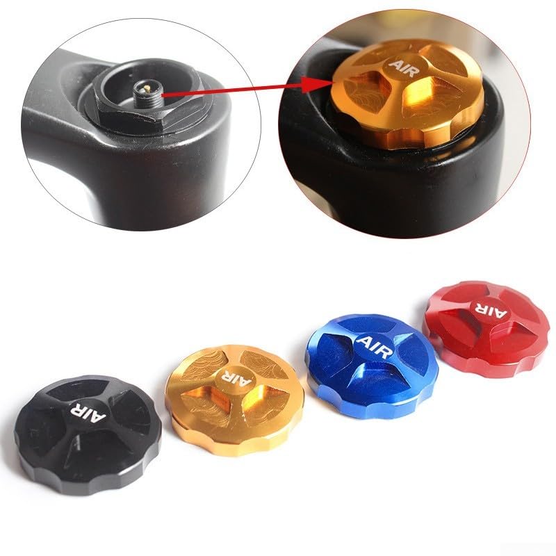 Cubierta de Válvula de Gas para Bicicleta de Aleación de Aluminio Fuerte para Mantenimiento y Protección de Horquillas Delanteras (Negro) miniatura 4