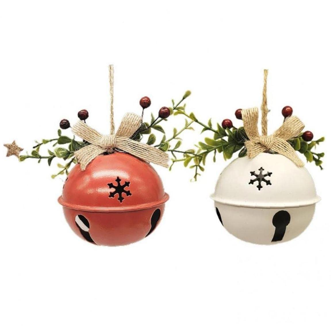 Froiny As Show 2Pcs Super Big Jingle Bells Iron Christmas Bell For Festival Party Christmas Tree Bells Decoration Diy Pendants Bell Accessories