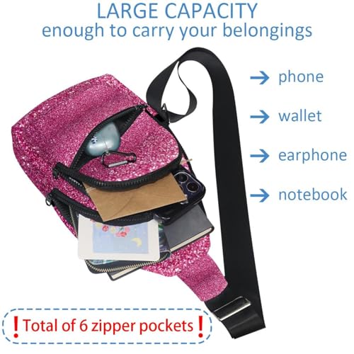 Bolsa de pecho de senderismo para mujer impermeable con estampado botánico Colrful 6