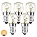 Bonlux 25 W T22 E14 Lot de 5 ampoules à incandescence transparentes pour four et micro-ondes de cuisine, lampe à sel, résistant à la chaleur jusqu'à 300 degrés (lumière chaude)