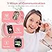 JoJoego Smartwatch Kinder mit GPS und Telefon, 4G Kinderuhr mit Videoanruf, Anruf, SOS, Schulmodus, Sprachchat, Wecker, SIM, IP68 Wasserdicht Schrittzähler, Geschenk für Mädchen/Junge, Rosa