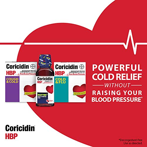 Coricidin Hbp 041100811387 Decongestant-Free Cough And Cold Medicine - Specially Designed Relief For High Blood Pressure thumb #5