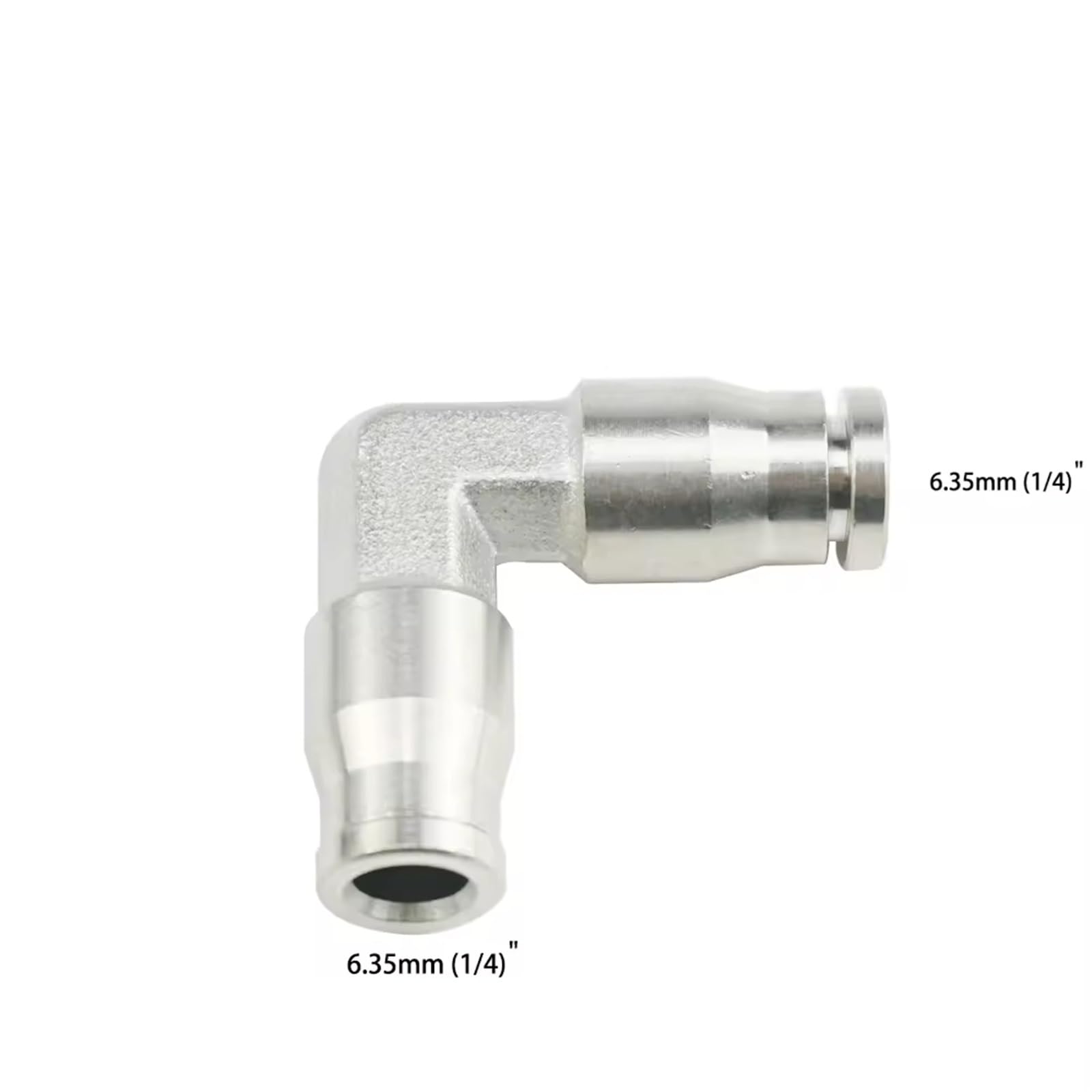 10 Pezzi 1/4" (6,35) ugello ad Alta Pressione Giunto a Gomito raccordi a innesto per Sistema di spruzzatore d'Acqua Esterno, Gomito a bloccaggio rapido