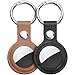 Ainiv AirTag Schutzhülle, Leder Keyring Schutzhülle Kompatibel mit AirTags, 2 Stück Leder Keyring für AirTag, Mini Apple AirTags Case, Leder Hülle Schlüsselanhänger Case, Cover mit Schlüsselanhänger Case kompatibel günstig Kaufen-Ainiv AirTag Schutzhülle, Leder Keyring Schutzhülle Kompatibel mit AirTags, 2 Stück Leder Keyring für AirTag, Mini Apple AirTags Case, Leder Hülle Schlüsselanhänger Case, Cover mit Schlüsselanhänger