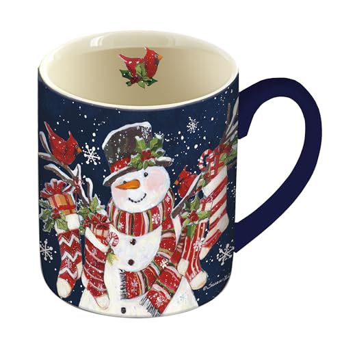 Taza de café Lang con muñeco de nieve y medias miniatura 1
