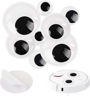 8 Pieces Shaking Googly Eyes with Self Adhesive, 4 Sizes Large Giant Googly Eyes Funny Googlie Wiggle Eyes for DIY Crafts Christmas Halloween Decorations (1.5 Inch 2 Inch 3 Inch 4 Inch)