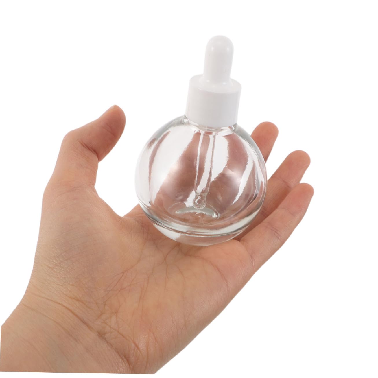 12 Flaconi Contagocce in Vetro 30 Ml Trasparenti con Tappi Antigoccia, Bottiglie da Viaggio per Oli Essenziali e Sieri, Flaconi Campione per Profumi e Cosmetici