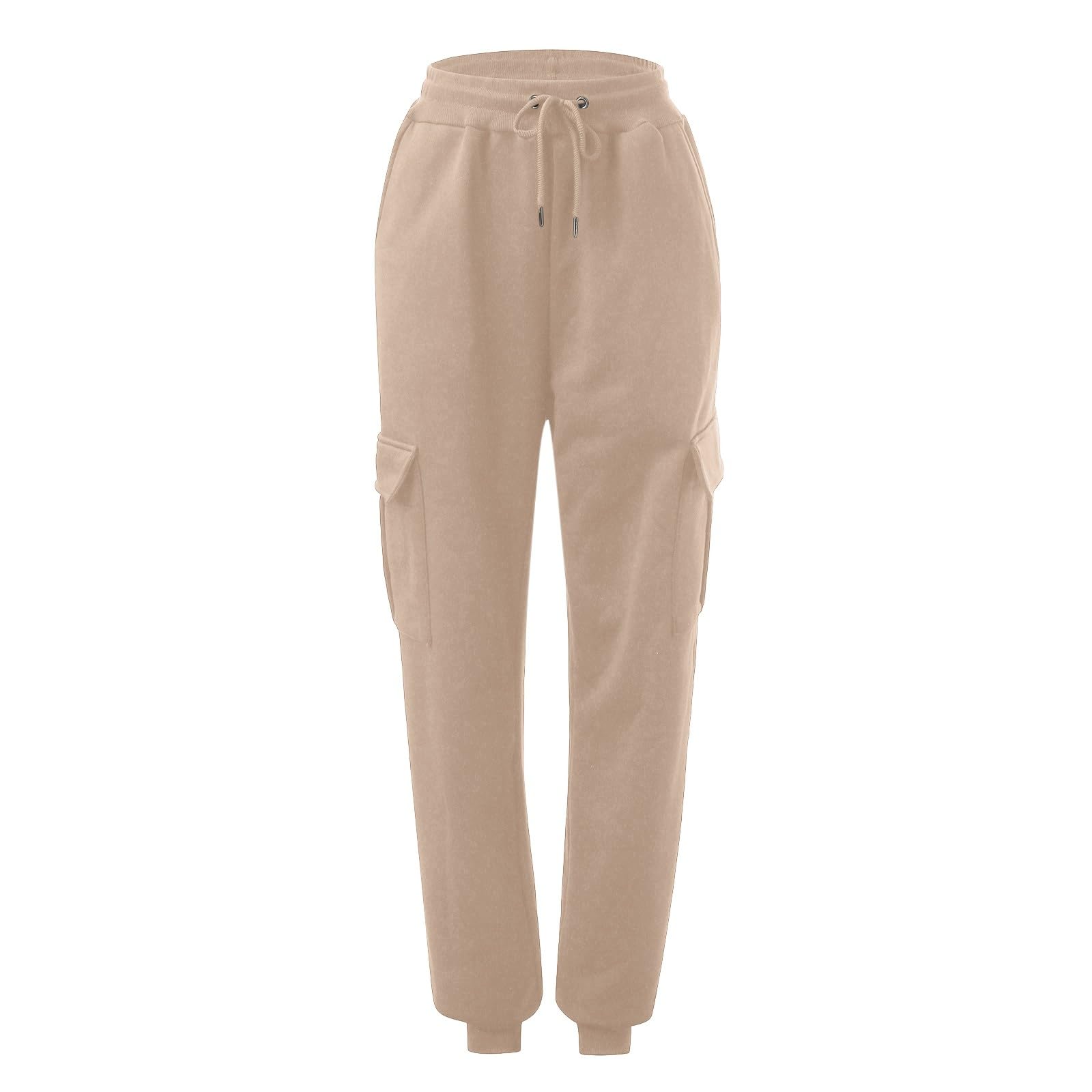 Pantalones de chándal largos holgados para mujer, pantalones deportivos