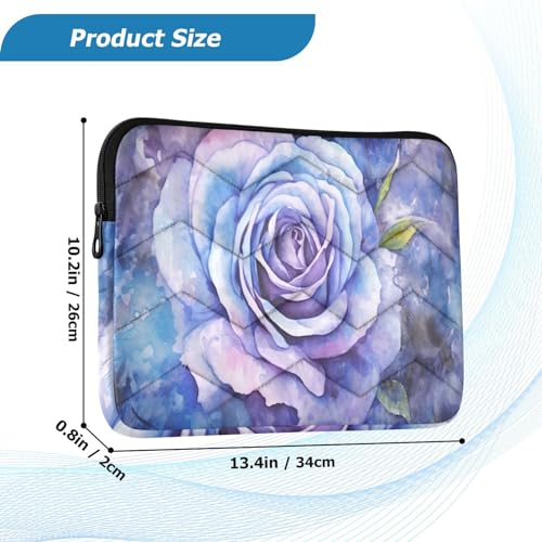 Funda para portátil 13-14'' acuarela rosa azul impermeable miniatura 3