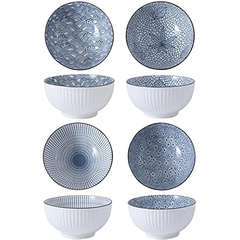 TuYines 4.75 Inch Ceramic Bowl Set Cover